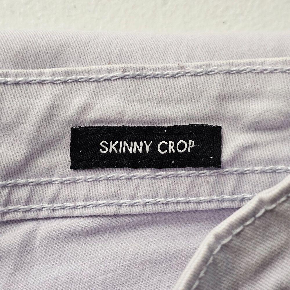 Calvin Klein Jeans Women's Size 8 Light Gray Skinny Crop Mid Rise Stretch Pocket - Picture 8 of 15